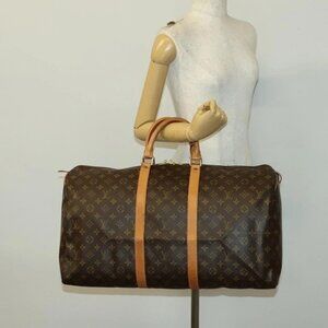 LOUIS VUITTON Monogram Keepall 45 Boston Bag M41428 LV Auth 139879